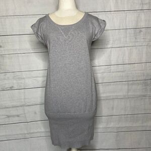 I Heart Ronson grey gray sweater dress medium